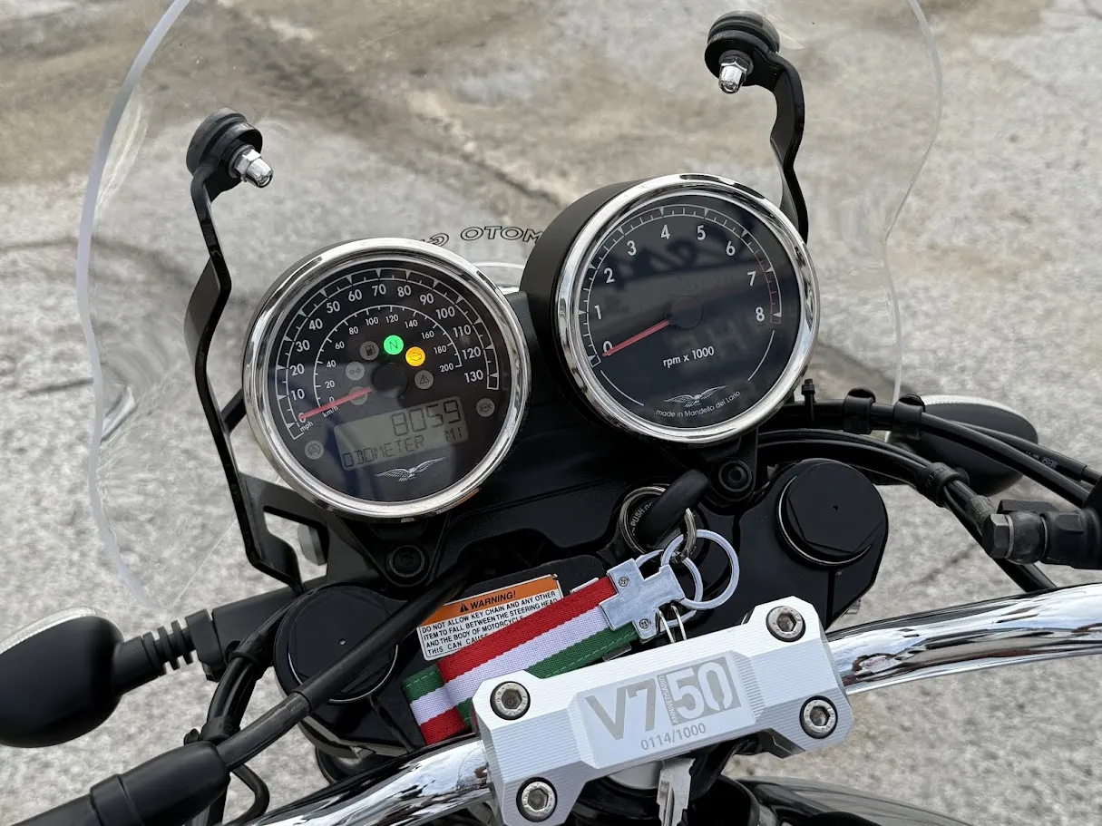 2017 Moto Guzzi V7 50th Anniversary Edition, motorcycle detail photo 12, for sale in San Antonio