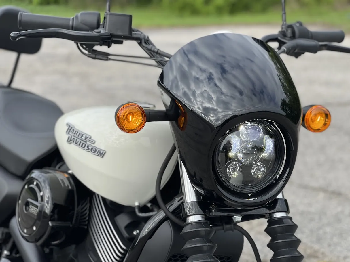 Used 2019 Harley-Davidson 750 Street in stock color, side profile, at The Motorcycle Shop San Antonio