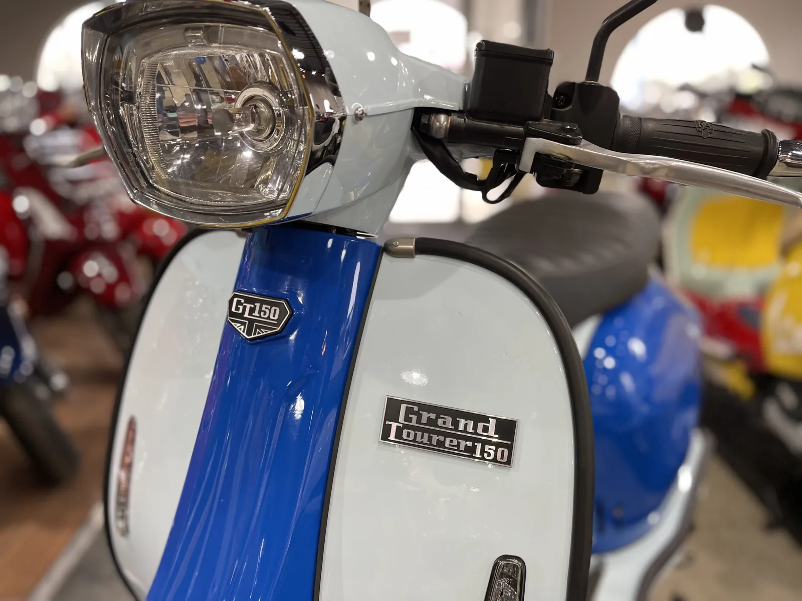 Used 2020 Royal Alloy GT150 in stock color, side profile, at The Motorcycle Shop San Antonio