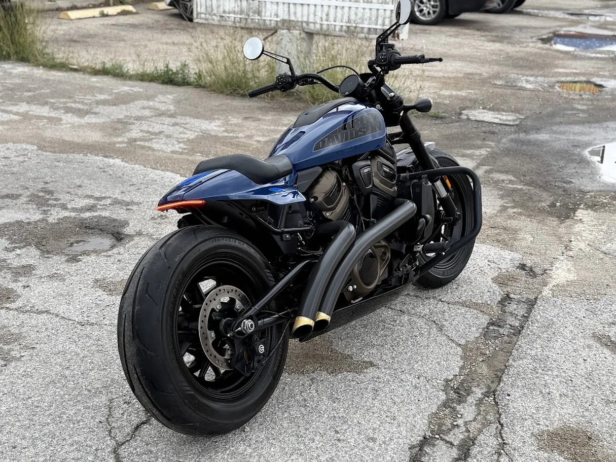 Used 2023 Harley-Davidson Sportster 1250 S in stock color, side profile, at The Motorcycle Shop San Antonio