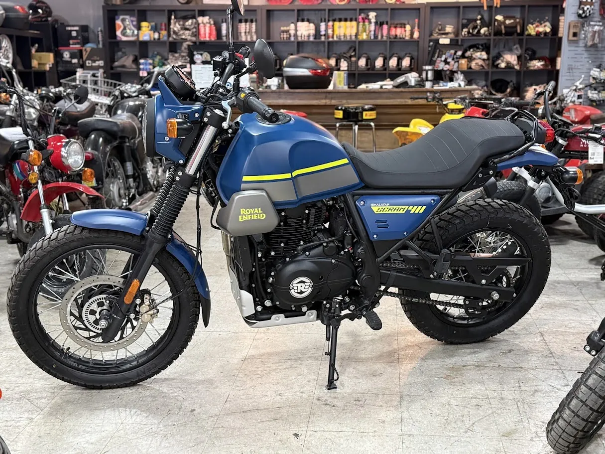 2023 Royal Enfield Last New Scram 411, motorcycle detail photo 8, for sale in San Antonio
