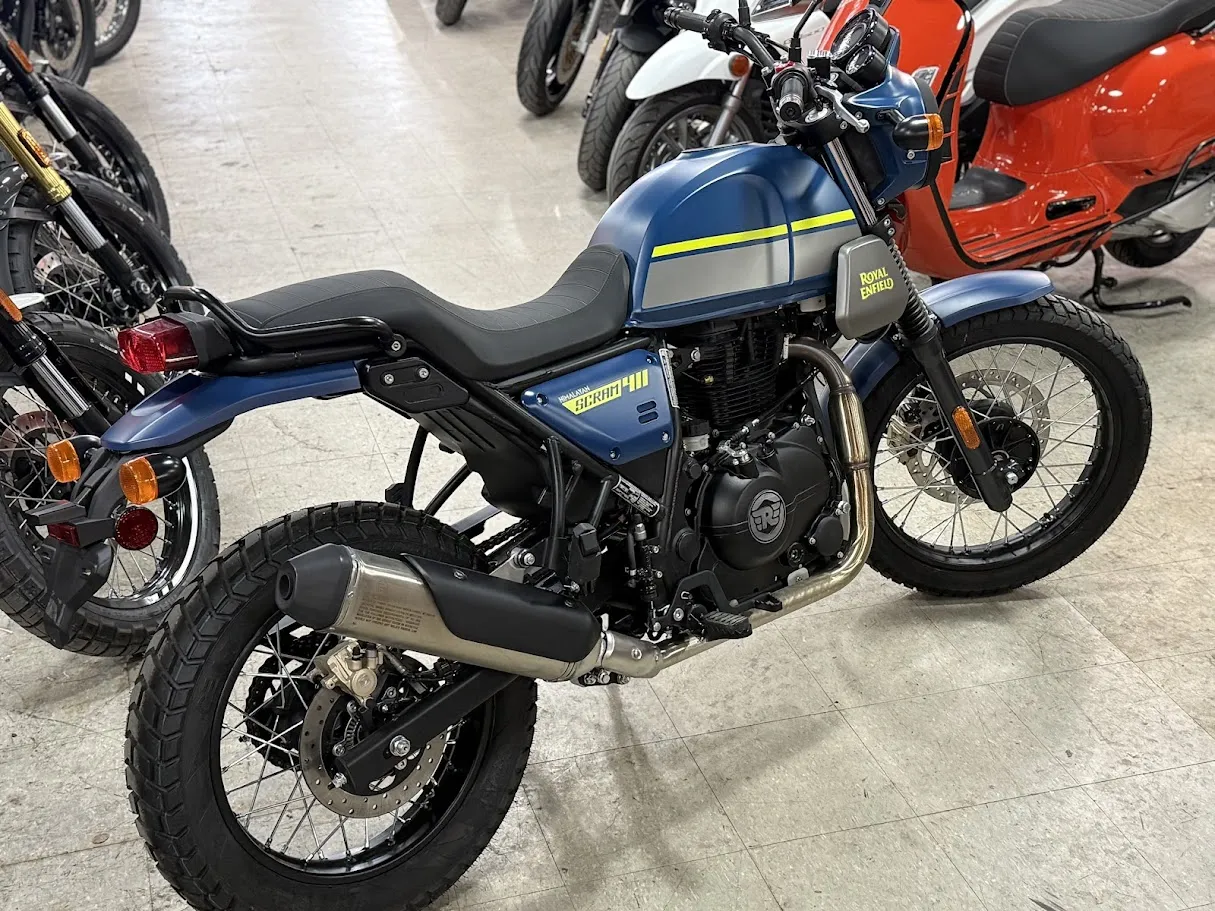2023 Royal Enfield Last New Scram 411, motorcycle detail photo 9, for sale in San Antonio