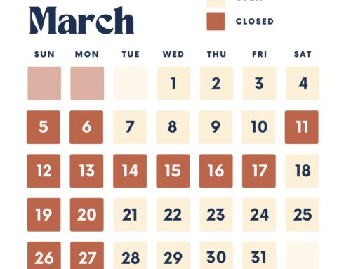 It’s Spring Break Time/ March Hours